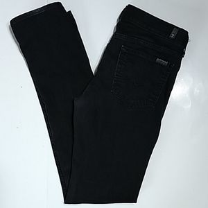 7FAM Black Straight Leg Jeans - 29 - U190421S